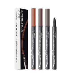 Eyebrow Pen Supplier - 4 Color Eye Brow Tint 4 Fork Microblading Liquid