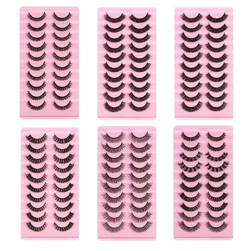 Faux Mink Lashes Manufacturer - 10Pairs Fluffy Lash Strips 3D Wholesale