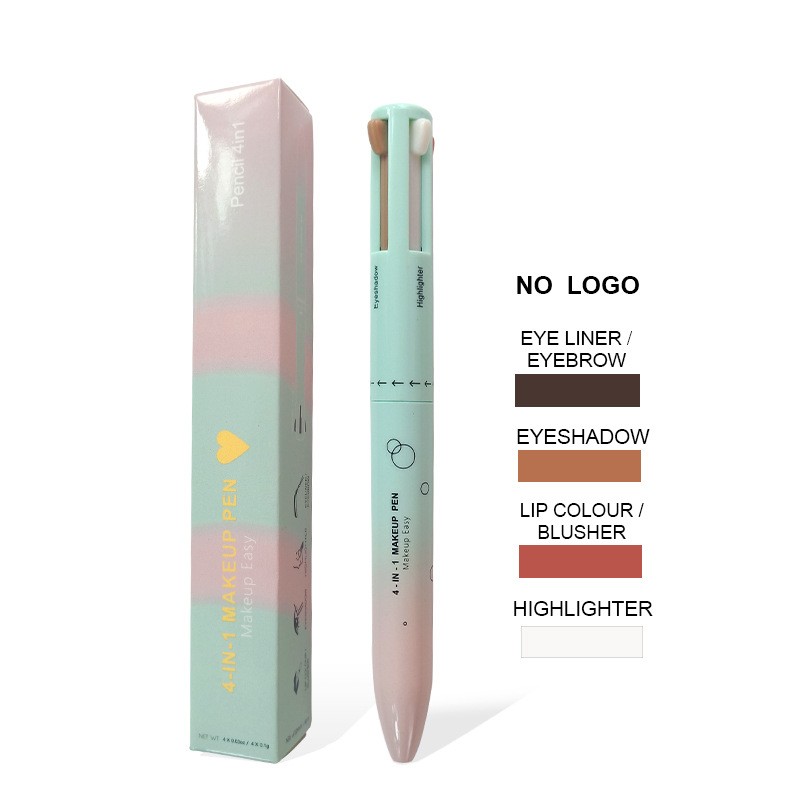 Makeup Pen Manufacturer - 4 In 1 Touch up 4-color Eyebrow Eyeliner Lip