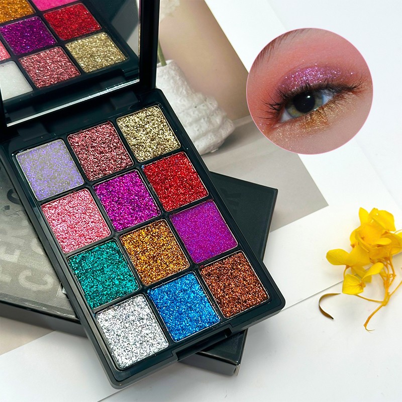 Eye Shadow Palette Supplier - 12 Colors Matte Glitter Natural High Pigment