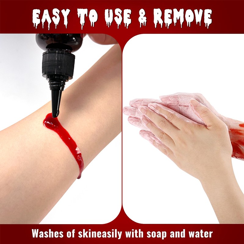 Fake Blood Spray Supplier - Halloween Cosplay Temporary Fake Bleed Wound