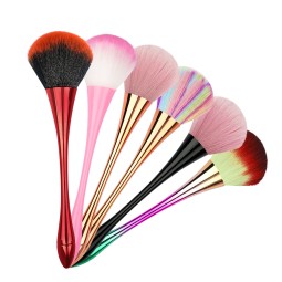 Nail Dust Brush Factory - 6 Color Long Handle Dust Powder Brush Tools