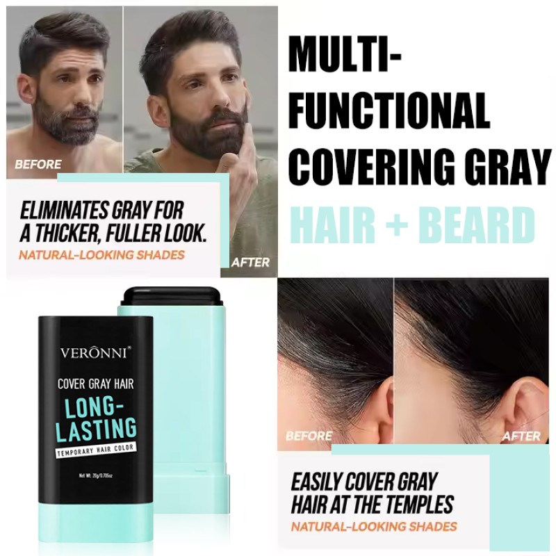 Hair Dye Stick Supplier - Temporary Covering Gray Beard Quick Touch up