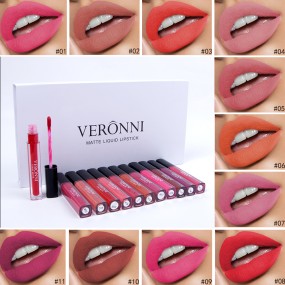 Liquid Lipstick Manufacturer - 12pcs/set Velvet Matte Waterproof Lip Gloss