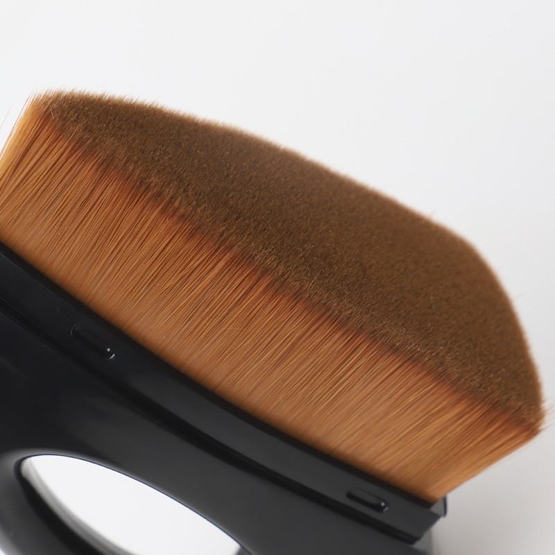 Foundation Brush Supplier - Portable Tan Synthetic Fiber Professional Brush