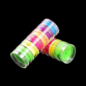 Luminous Powder Factory - Loose 6pcs/set Colors UV Neon Face Powder