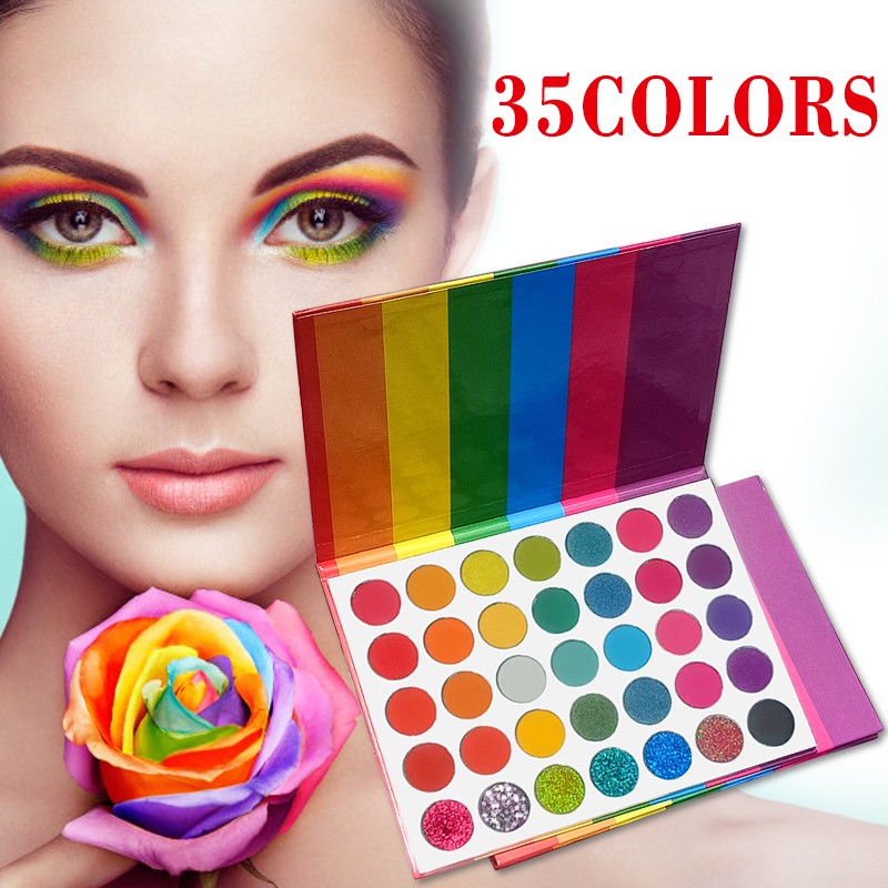 Eyeshadow Palette Manufacturer - Neon 35 Color Waterproof Pigment Glitter