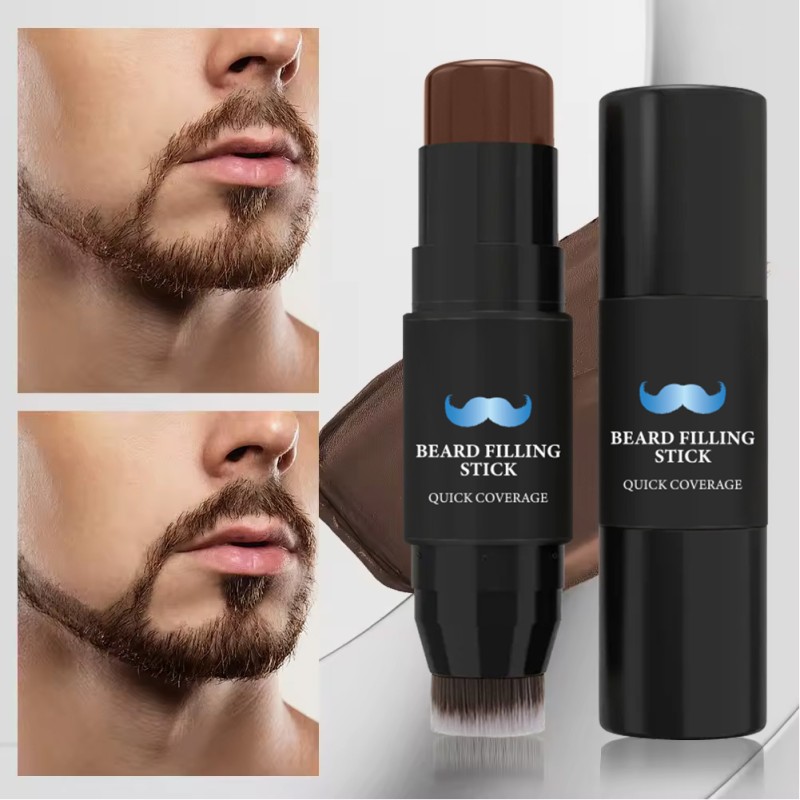 Beard Dye Stick Supplier - 2-in-1 Stock 4-Color Beard Pen Thickening Balm