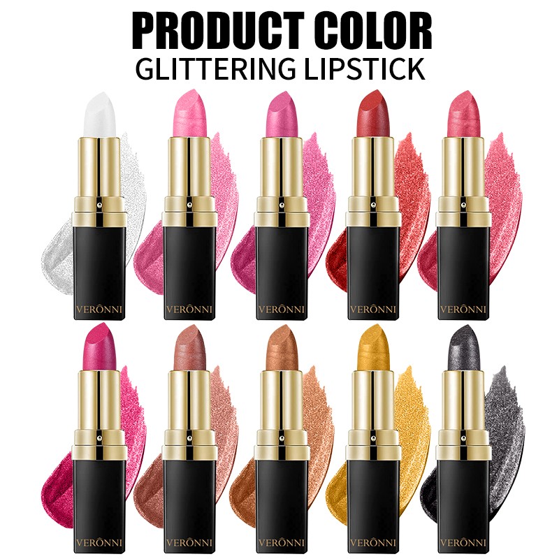 Shimmer Lipgloss Supplier - 10 Color Shimmer Glitter Long Lasting Mineral Gel