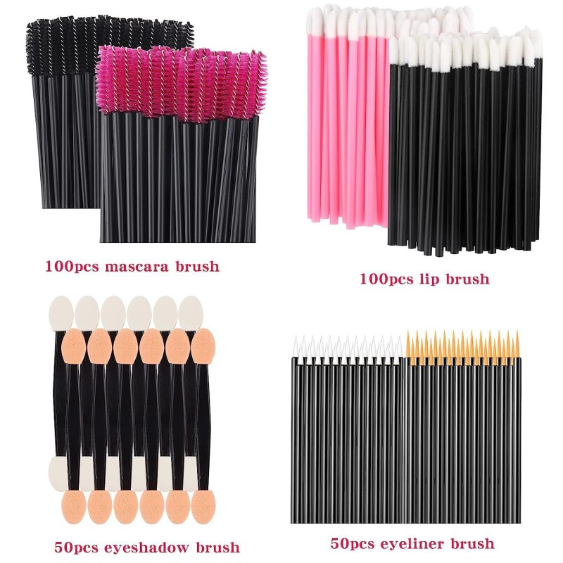 Makeup Tool Kit Manufacturer - 300pcs Disposable Mascara Lip Brush Set