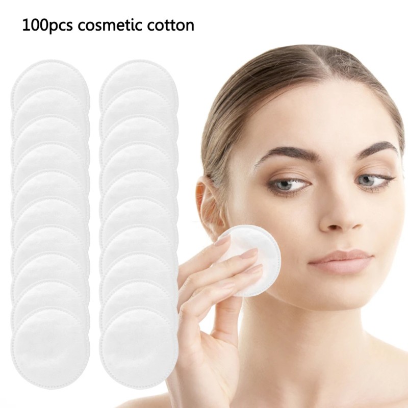 Pure Cotton Pads Factory - 100pcs Pure Natural Face Cleansing Lint-Free