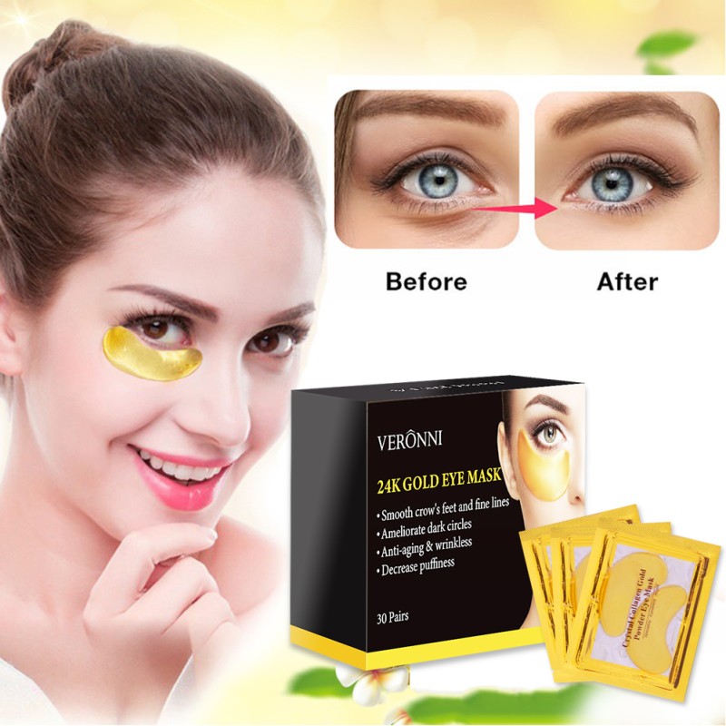 Sleep Eye Mask Supplier - Gel 24k Gold Under Patch Treatment Dark Circle