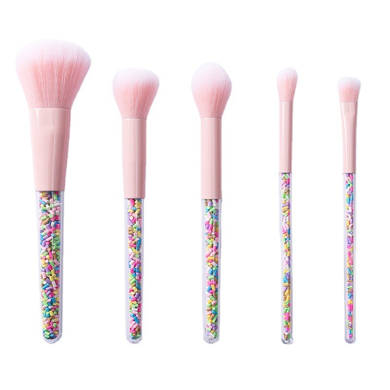 Candy Makeup Brush Factory - 5pcs Portable Candy Professional Full Set with Box