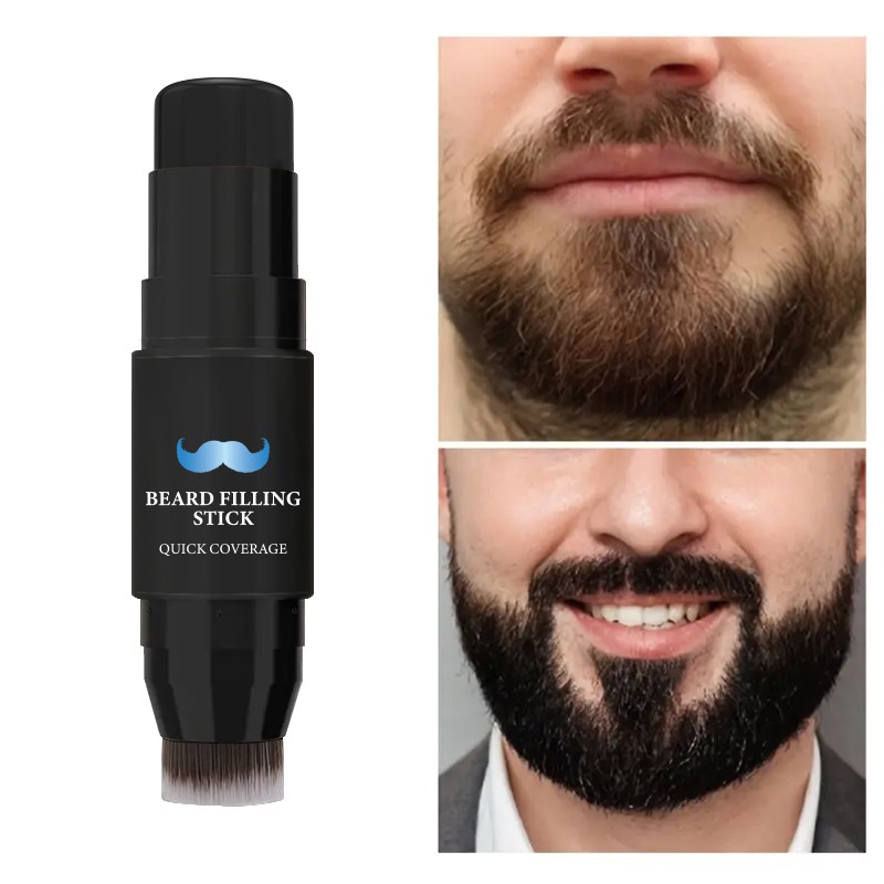 Beard Pencil Supplier - 2 in 1 Beard Pencil Filling with Brush for Men
