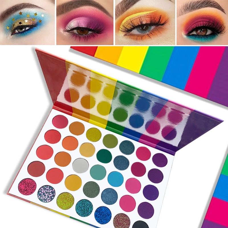 Eyeshadow Palette Manufacturer - Neon 35 Color Waterproof Pigment Glitter