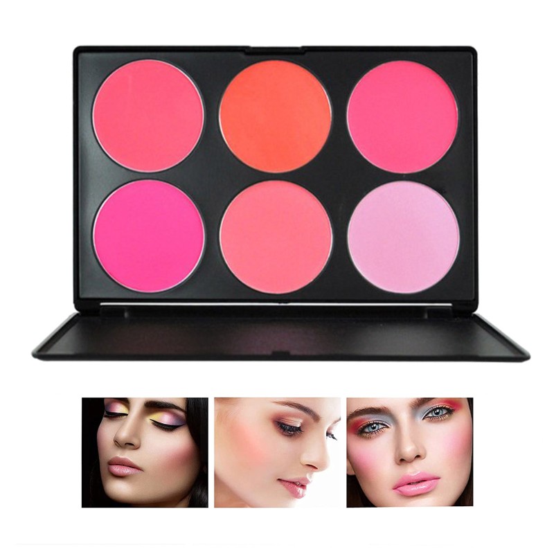 Blush Palette Supplier - Face Makeup 6 Color Natural Long-lasting Blush