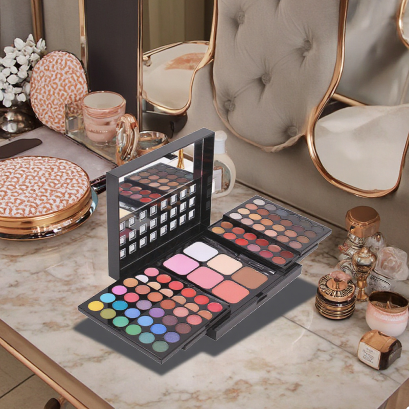 Makeup Kit Supplier - 78-Color Full Glitter Eyeshadow Lip Gloss Palette