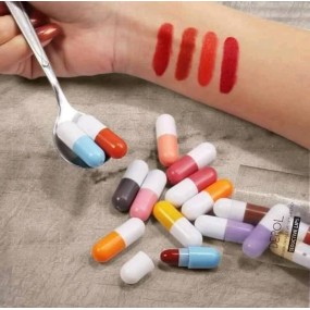 Lipstick Set Supplier - DEROL 16 Color Hot Selling Cute Capsule Velvet