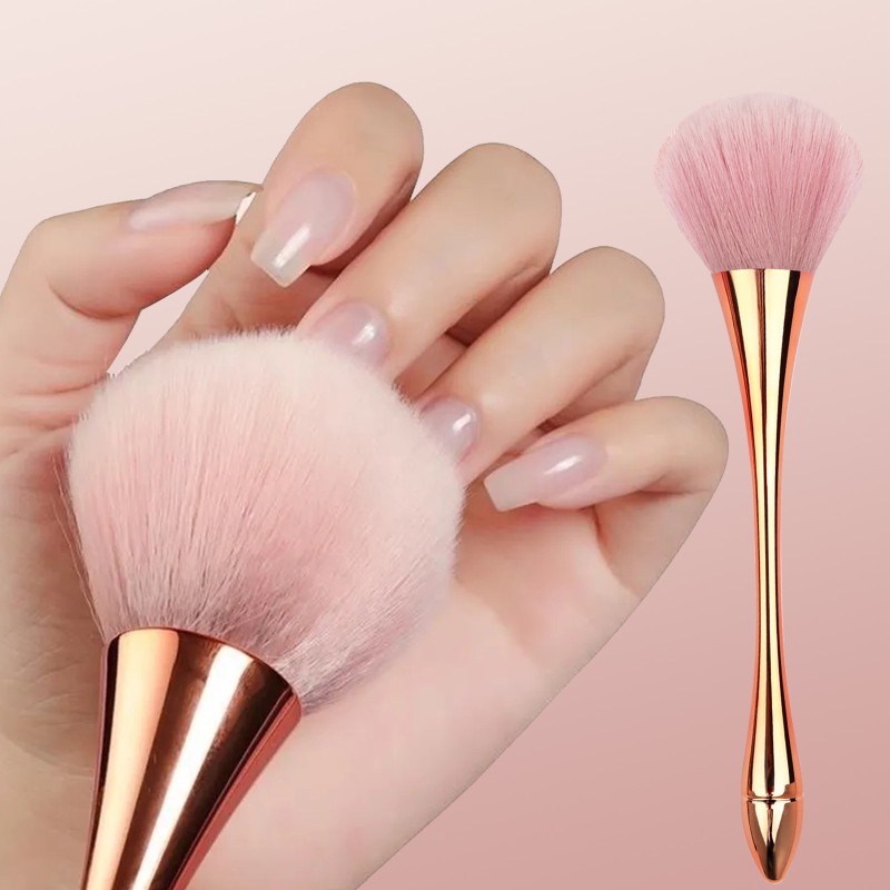 Dust Brush Supplier - Wholesale 6 Colors Nail Dust Brush Long Handle