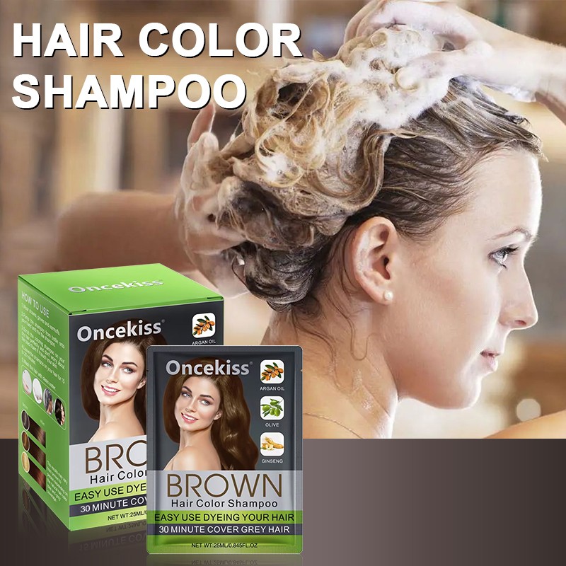 Hair Color Shampoo Factory - Fast Black Gray Hair Color Dye Natural Shampoo