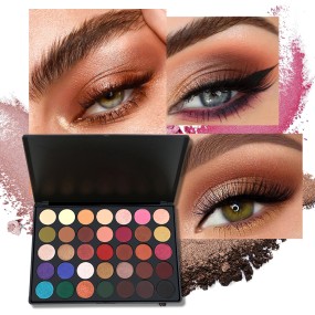 Eyeshadow Palette Manufacturer - 35JH High Pigment 35 Color Shimmer Matte