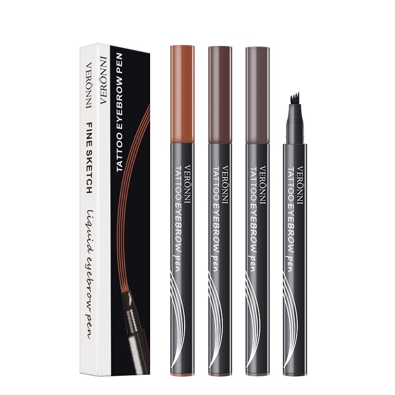 Natural Eyebrow Pen Factory - Waterproof Four-claw Tints Makeup Four Colors