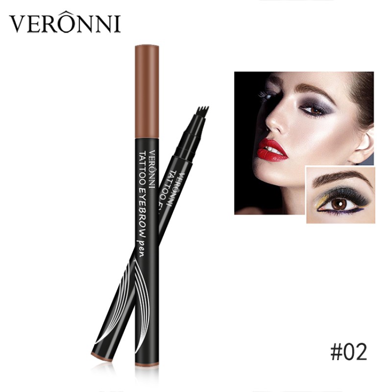 Microblading Pencil Factory - 4 Color Fork Tattoo Tips Waterproof Sketch