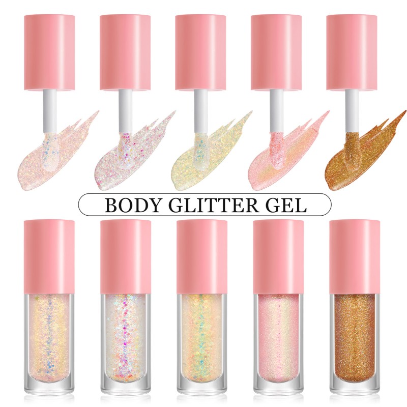 Pearl Eye Shadow Factory - 5 Color Pearl Shinning Body Liquid Shimmer