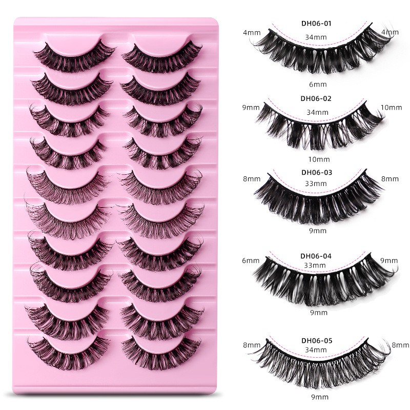 Faux Mink Lashes Manufacturer - 10Pairs Fluffy Lash Strips 3D Wholesale