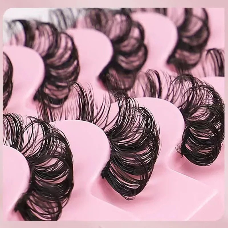Faux Mink Lashes Manufacturer - 10Pairs Fluffy Lash Strips 3D Wholesale