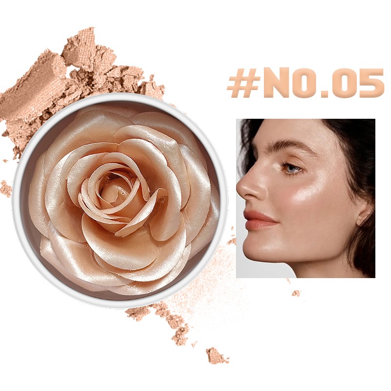 Rose Blush Supplier - 3D Rose Blush Highlighter Cheek Contour Flower Petals