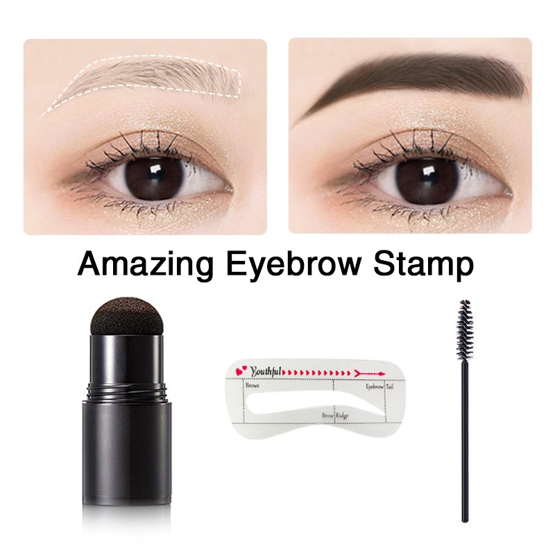 Eyebrow Stamp Kit Supplier - Shaping Kit Waterproof Powder Stamp Stencil