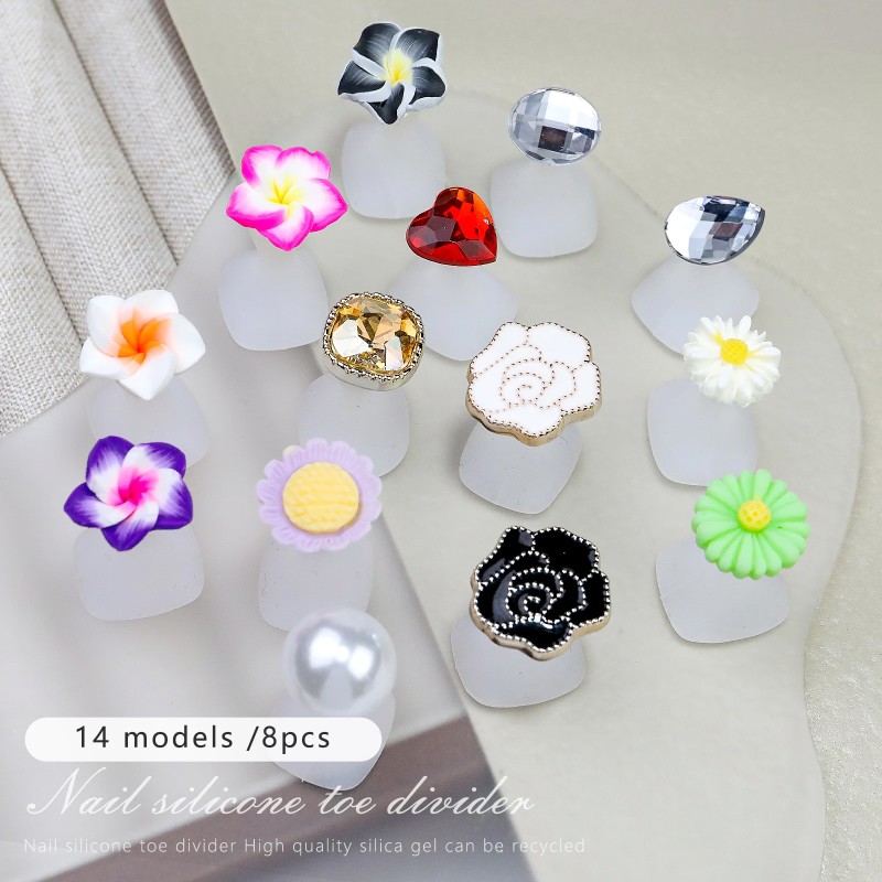 Toe Separator Supplier - Silicone Toe Separator Finger Divider Daisy Water
