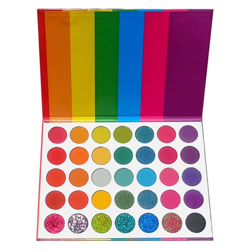 Eyeshadow Palette Manufacturer - Neon 35 Color Waterproof Pigment Glitter