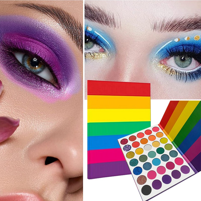 Eyeshadow Palette Manufacturer - Neon 35 Color Waterproof Pigment Glitter