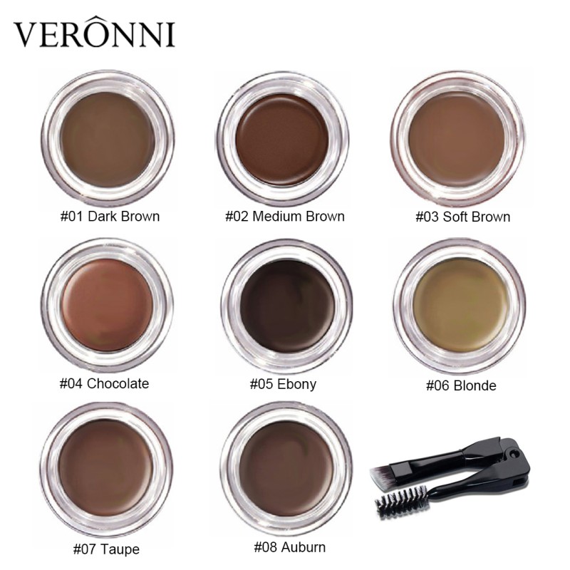 Brow Gel Kit Supplier - 8 Color Waterproof Mineral Cream Enhancer Wax