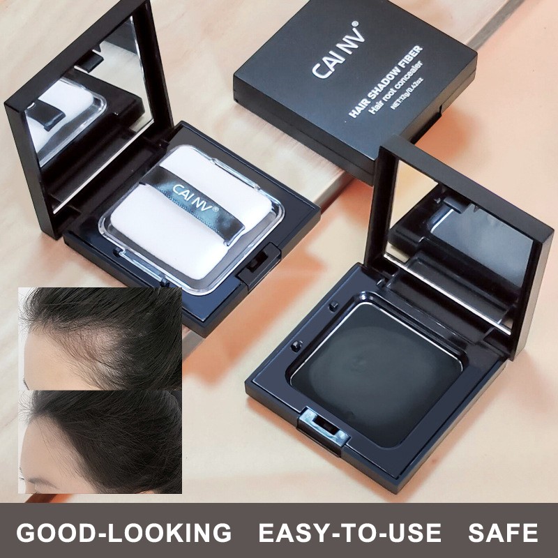 Hair Root Concealer Manufacturer - 3 Colors Natural Concealer With Mirror Puff
