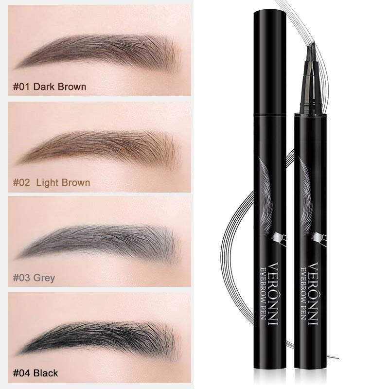 Multi-pronged Pencil Supplier - 4 Color Long-lasting Waterproof Microblading