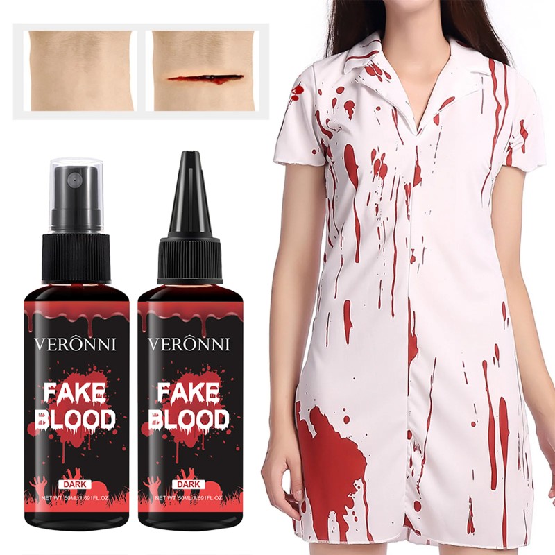 Fake Blood Spray Supplier - Halloween Cosplay Temporary Fake Bleed Wound