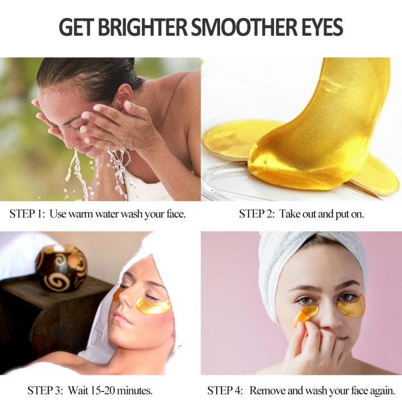 Sleep Eye Mask Supplier - Gel 24k Gold Under Patch Treatment Dark Circle