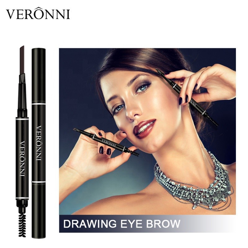 Eyebrow Pen Factory - Waterproof High Pigment 5 Color Rotatable Double Ended