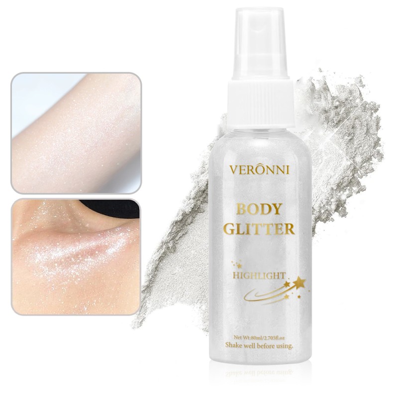 Glitter Powder Manufacturer - Brightening Body Shimmer Oil Highlighter Spray