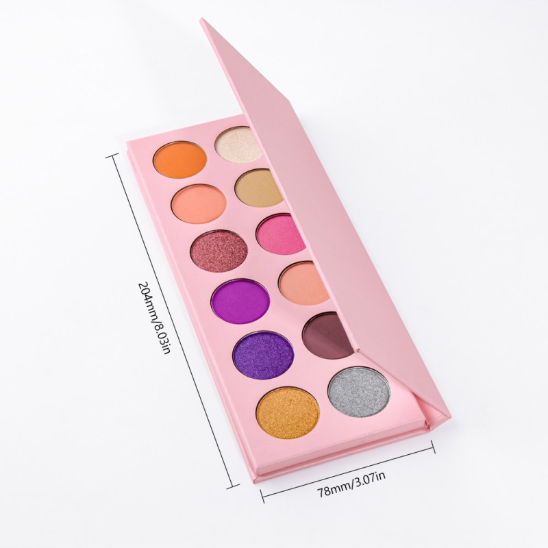 Custom Eyeshadow Factory - Private Label 12 Colors High Pigmented Shimmer