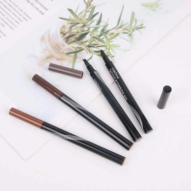 Eyebrow Pen Supplier - 4 Color Eye Brow Tint 4 Fork Microblading Liquid
