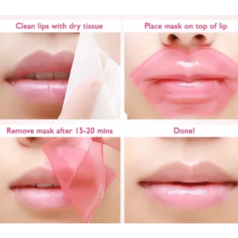 Crystal Lip Mask Factory - Crystal Collagen Lip Mask Private Label Pink Sheet