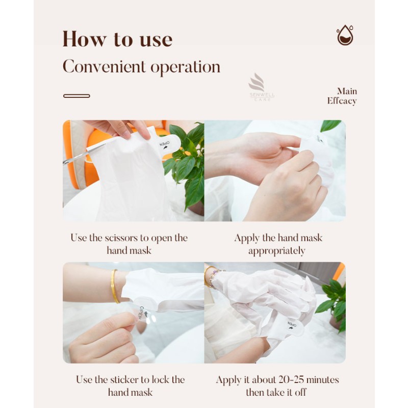 Hand Mask Gloves Factory - Private Label Moisturizing Hand Mask Gloves Extra Dry