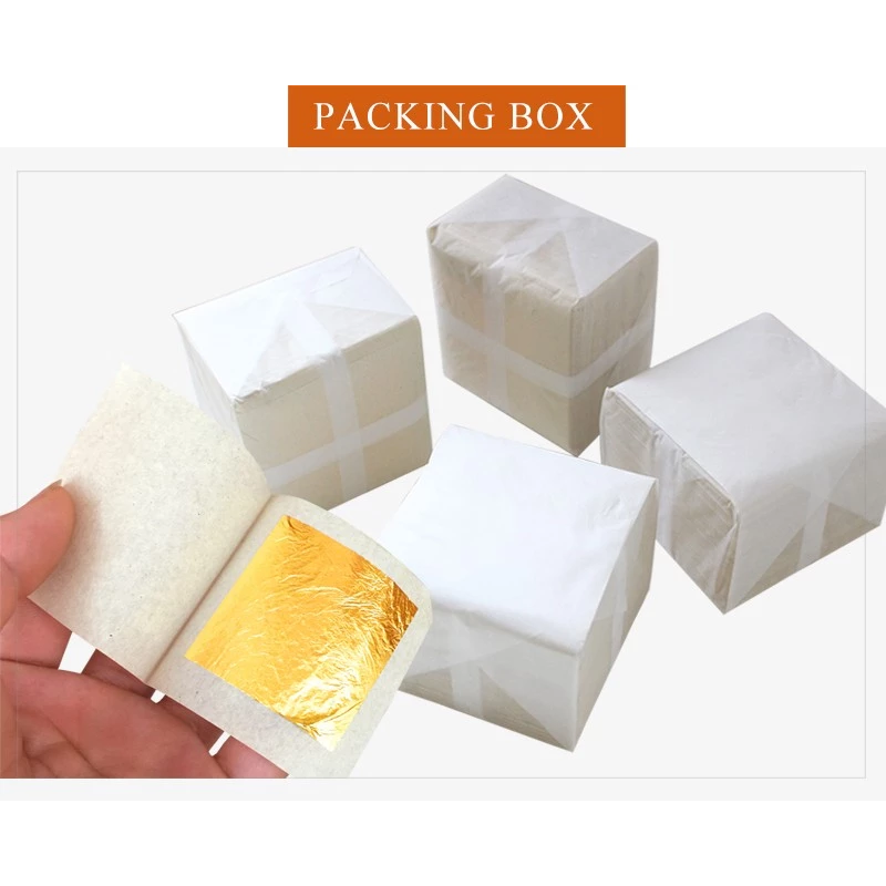 Gold Leaf Manufacturer - Pure Karat 24k Gold Leaf Sheets Genuine Foil Edible