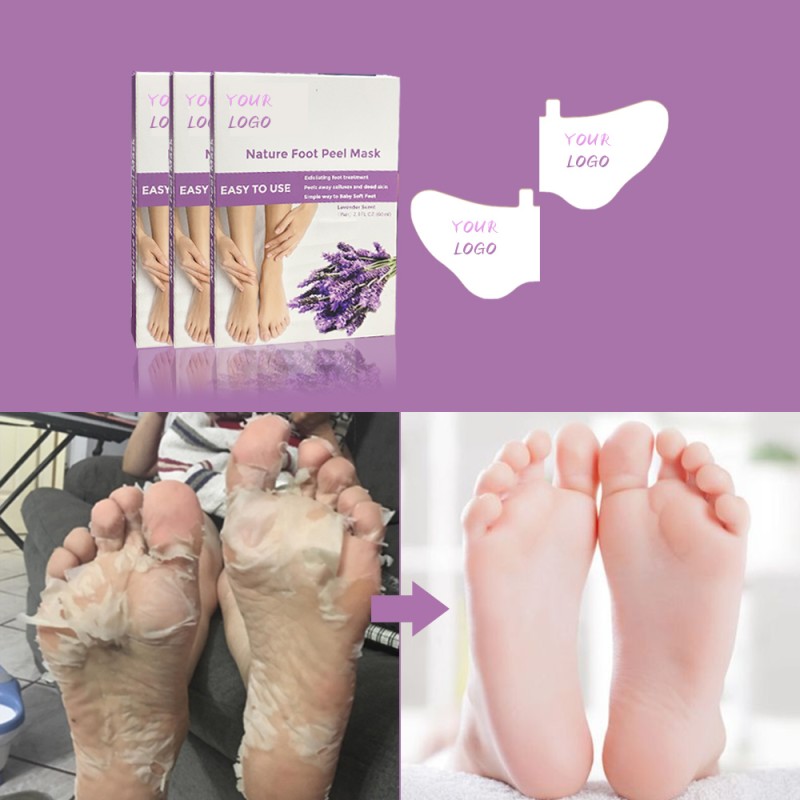 Foot Mask Factory - Custom Label Lavender Rose Moisturizing Peel Off Exfoliating