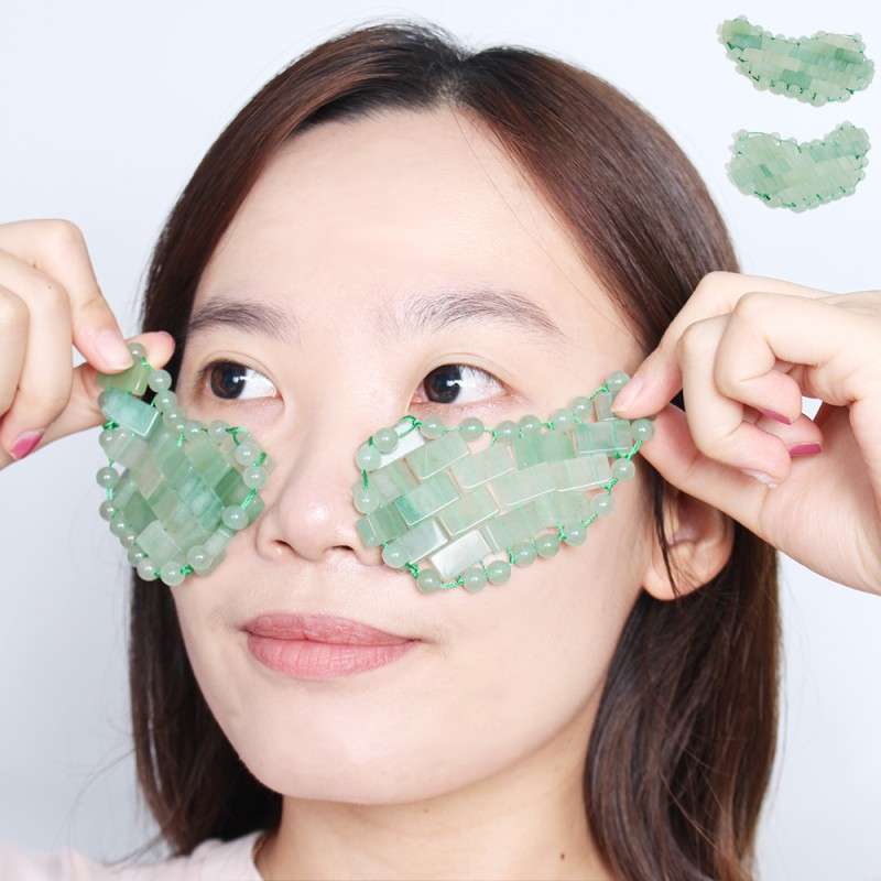 Jade Roller Manufacturer - Natural Reusable Jade Roller Eye Cover Sleeping Mask