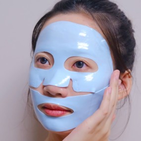 Hydrogel Mask Factory - New Arrival Blue Hydrating Smooth Face Sheet Mask